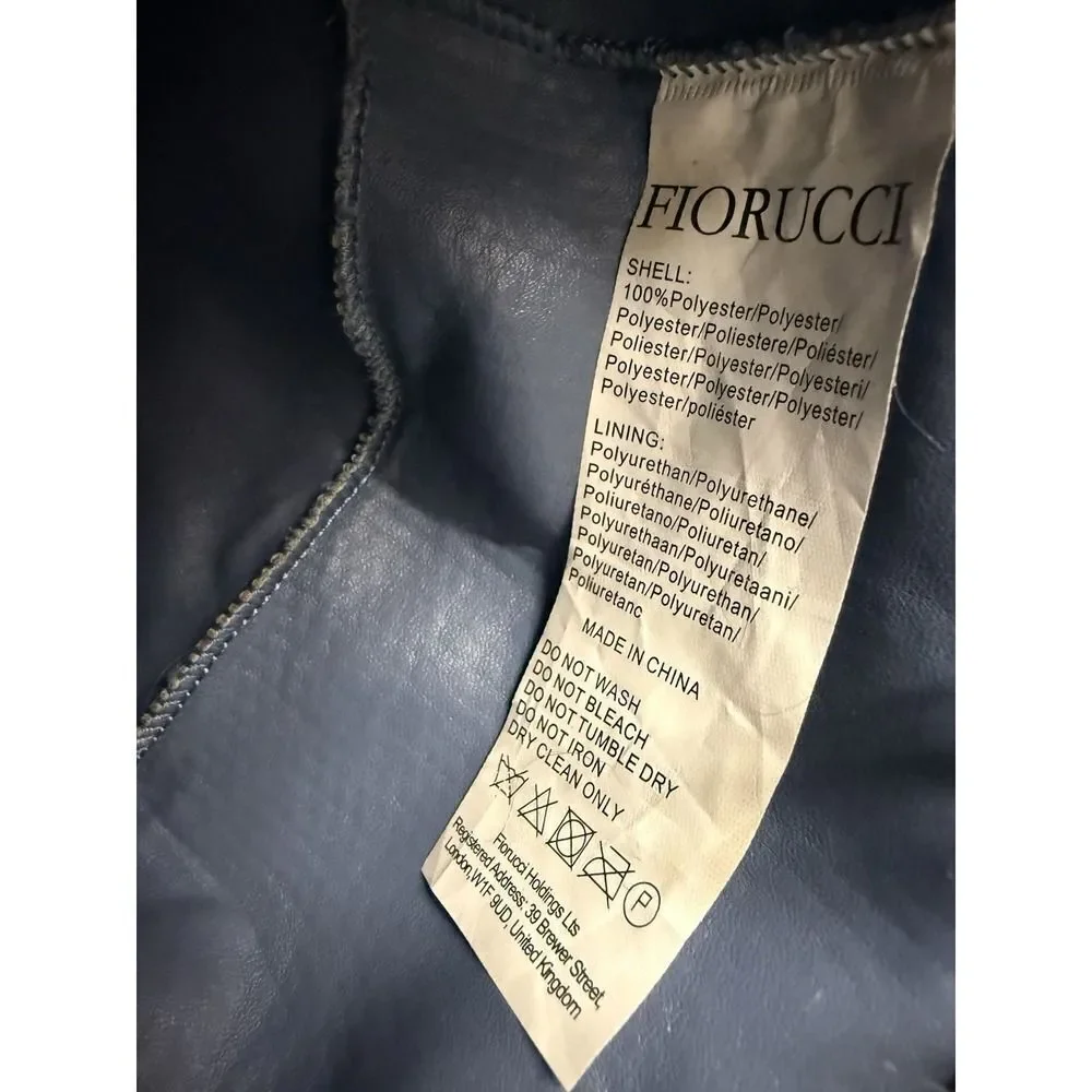 Fiorucci 3-D Logo.  Shearling Bucket Hat. Lined. Blue. Y2k. Rare Fiorucci hat - Gem main image 4